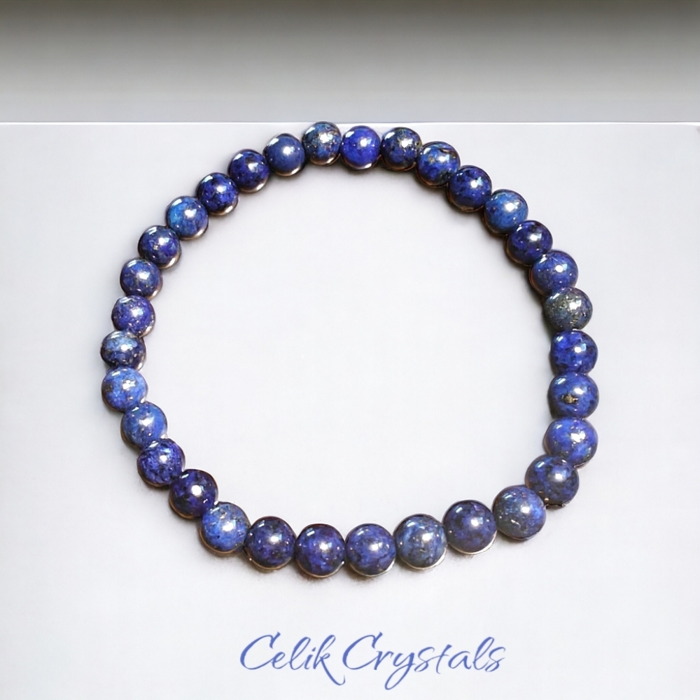 Lapis Lazuli Bracelet Authentic Stones 6mm Unisex